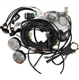Road Legal Kit for Kawasaki Mule SX ATV by Quadtech UK with two round LED lights and wiring harness.