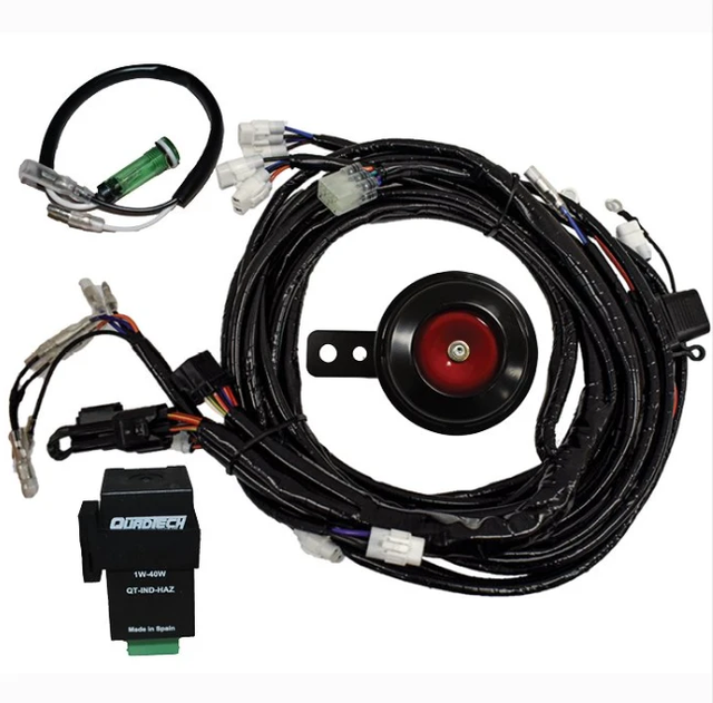 Quadtech Road Legal Kit for Can-Am Outlander 570cc UK road-registered black wiring harness with horn and connectors