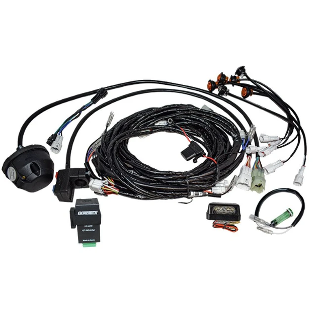 Quadtech road-legal conversion kit wiring loom for Yamaha Grizzly 700 (2019–2024) UK roads