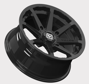 Valor V01 Rim, 15x7 Gloss Black Beadlock-Ready for Polaris ATV