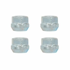 Wheel spacer nuts, 3/8 in, 24-thread, four-pack by ATV City for ATV/quad wheels, metallic