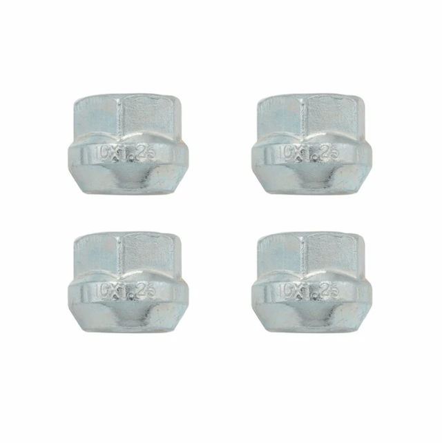 Wheel spacer nuts set, M10 x 1.25mm, four-pack for ATVs, ATV City UK supplier