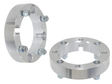 ATV/UTV wheel spacer kit: pair of 2-inch thick aluminum spacers, silver finish