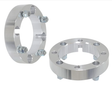 Wheel Spacer Kit by ATV City, 4x110, M10x1.25 studs, 1.5in plate, silver aluminum, front & rear (2 pcs)