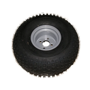 Tyre/Rim Assembly 22x11x8 by ATV City, black tire on gray rim, 100PCD, off-road ATV wheel
