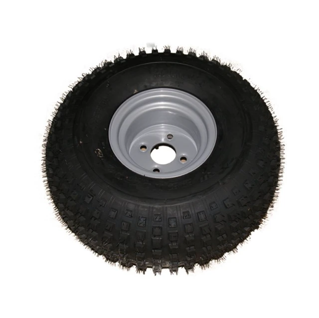 Tyre/Rim Assembly 22x11x8 by ATV City, black tire on gray rim, 100PCD, off-road ATV wheel