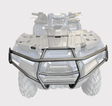 Hyper Front Bumper for Kawasaki KVF750 ATV, black powder-coated steel with fitting kit