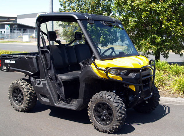 Dax-Bars Bull Bar Kit for Can-Am Traxter UTV HD5/HD8/HD10, black front bumper, heavy-duty protection