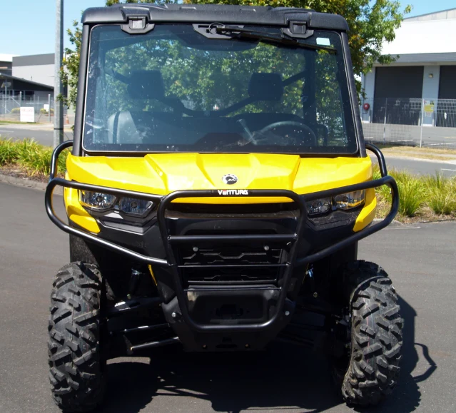 Dax-Bars Can-Am Traxter UTV bull bar, heavy-duty black galvanized bumper for HD5/HD8/HD10