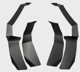 Set of four black front mudguard fender flares for Honda SXS 520 Pioneer ATV/UTV