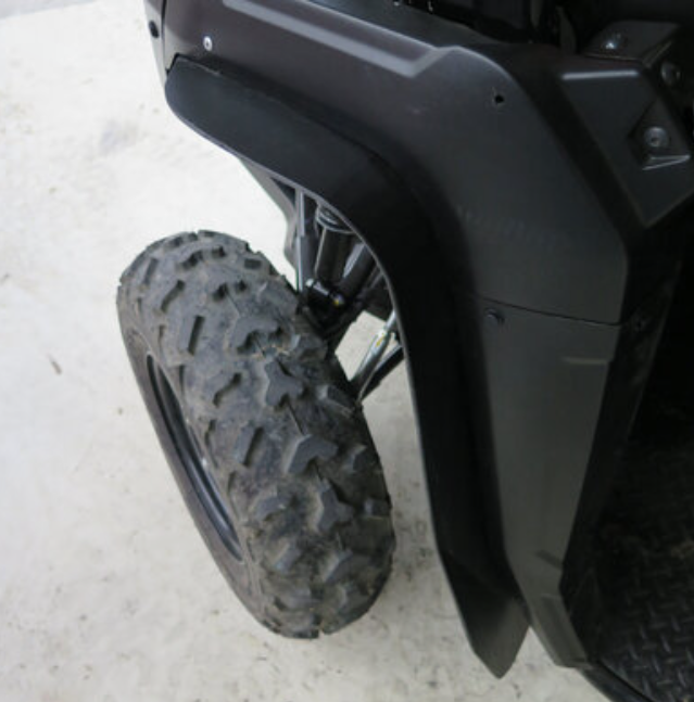 Front fender flares for ATV/UTV, black plastic mudguards