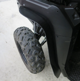 Front fender flares for ATV/UTV, black plastic mudguards