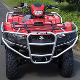 Bull Bar Kit for Suzuki King Quad ATV LTA500/LTA750 (2019–2025); thick-wall, hot-dip galvanized front bumper.