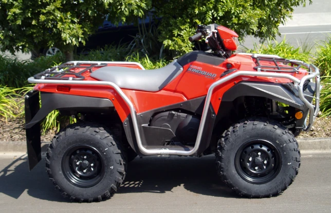 Bull Bar Kit for Suzuki King Quad ATV LTA500/LTA750, thick-walled galvanized bumper