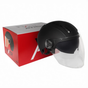 Hyper A3V ATV helmet, size L (58-61 cm), black with clear visor