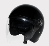Hyper open-face helmet, black, size S (55-56 cm), ECE 22-06