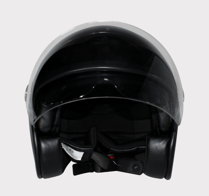 Hyper open-face helmet, black, small 55-56 cm, ECE 22-06