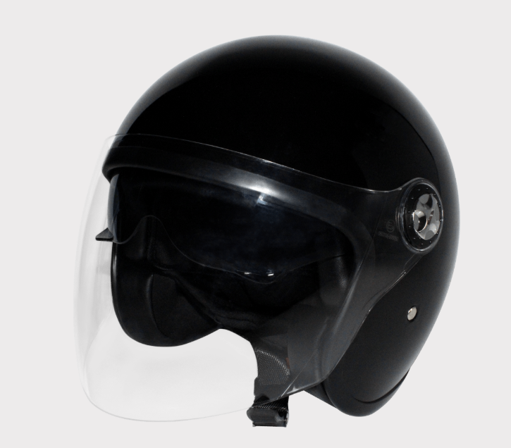 Hyper X-Large modular helmet, black, 61–62 cm, ECE 22-06 with clear visor