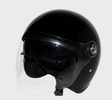 Hyper helmet, black, size 59-60 cm, clear face shield, ECE 22-06 motorcycle helmet