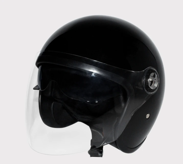 Hyper helmet, black, size 59-60 cm, clear face shield, ECE 22-06 motorcycle helmet