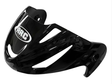 ARC A-202 peak visor for ARC bicycle helmets, black glossy plastic