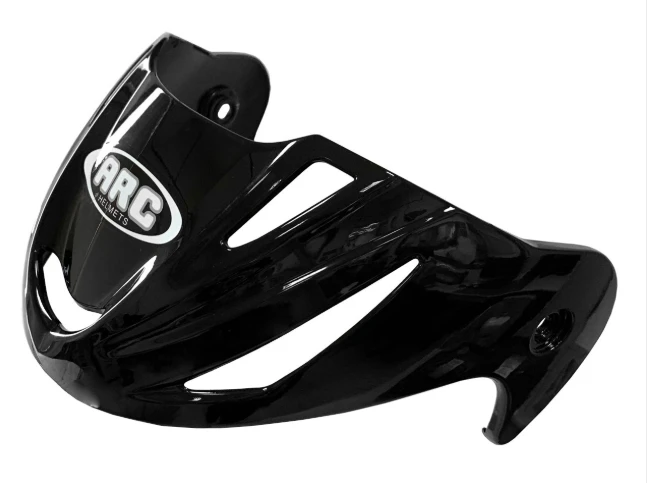 ARC A-202 peak visor for ARC bicycle helmets, black glossy plastic