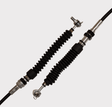 Shift Cable Base pair by ATV City with black accordion boots for Can Am Traxter Max