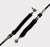 Shift Cable Base pair by ATV City with black accordion boots for Can Am Traxter Max