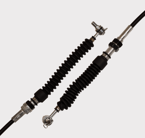 Shift Cable Base pair by ATV City with black accordion boots for Can Am Traxter Max