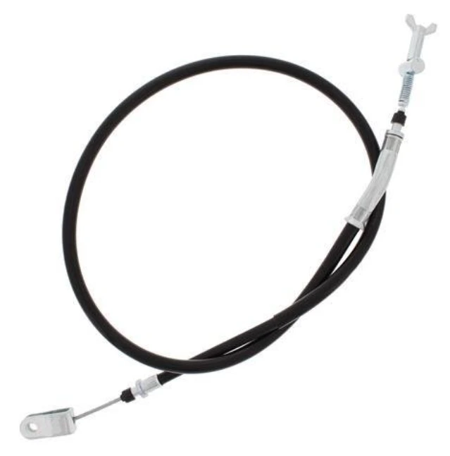 Rear foot brake cable for Yamaha ATVs (YFM350/YFM400 2003-2011), black with metal end fittings