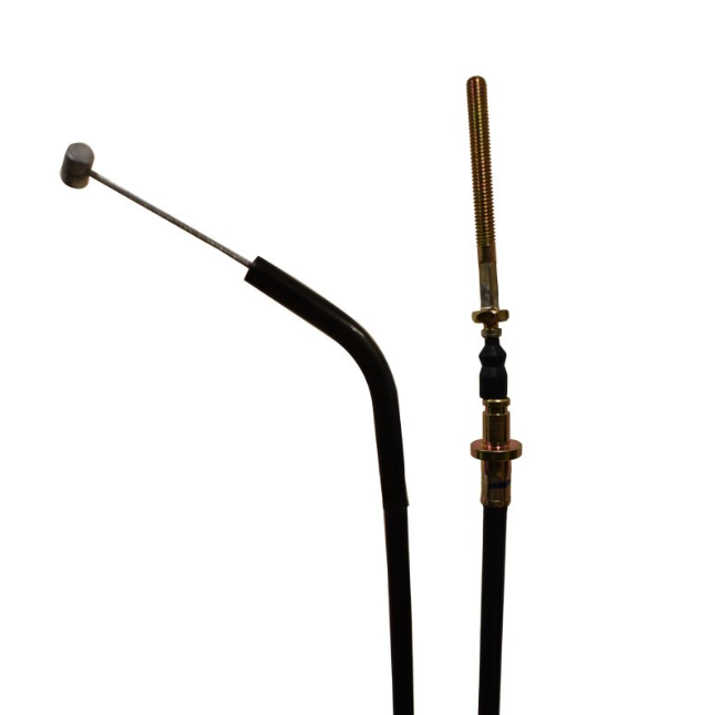 Rear hand brake cable for Yamaha YFM350FW Big Bear 4x4 UK 1987-1997; black with brass fittings