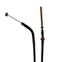 Rear hand brake cable for Yamaha YFM350FW Big Bear 4x4 UK 1987-1997; black with brass fittings