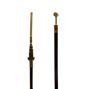 Rear hand brake cable for Yamaha Timberwolf YFB 1992–2000 ATV; black cable with brass fittings