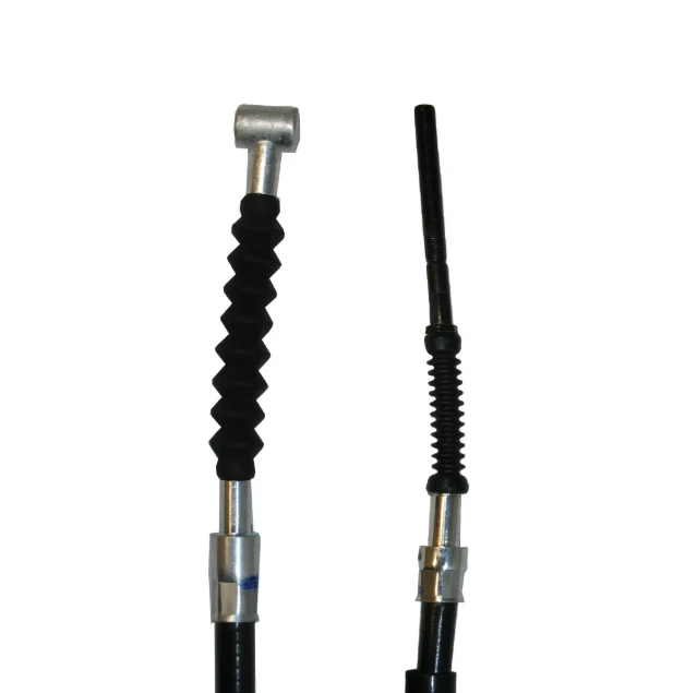 Foot brake cable pair with black rubber grip and metal fittings for Honda TRX300 FourTrax 1993 to 2000