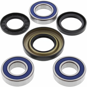 Hyper wheel bearing and seal kit for Honda TRX 350/400/450/500 rear ATV 6-piece set with blue seals UK replacement