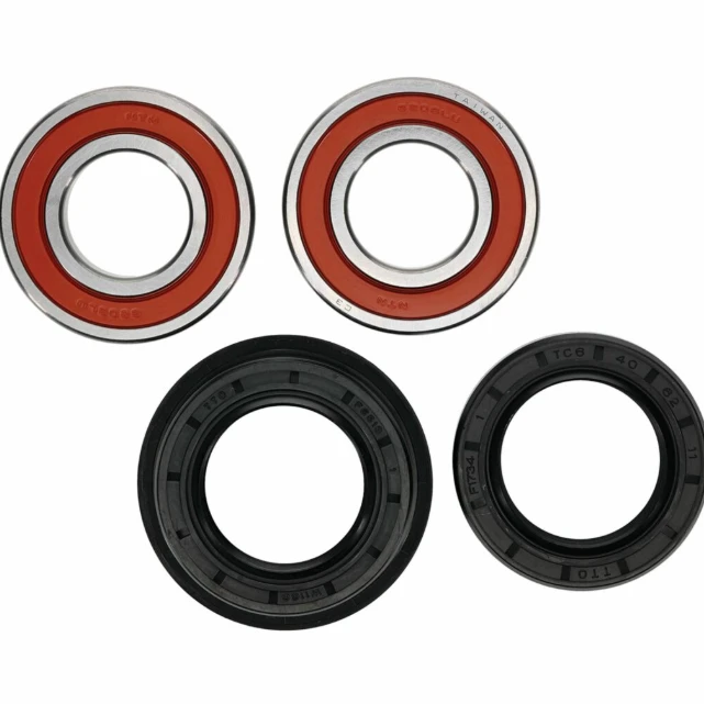 Rear wheel bearing kit for Kubota RTV900/RTV1100, ATV City; 4-pack with two red-seal bearings and two black seals