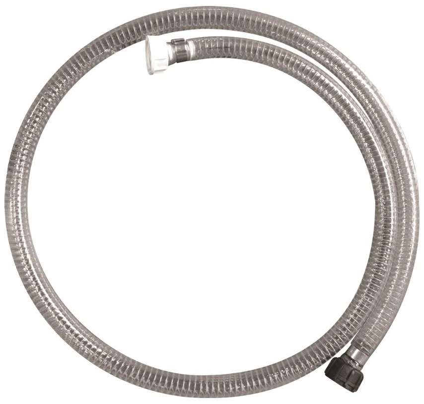 JFC Agri clear PVC milk cart hose with end fittings