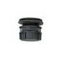 JFC Agri 1.5-inch drain plug with neoprene seal for Milk Kart, black, easy-clean