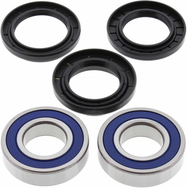 Wheel Bearing Kit, 5-piece set for Yamaha Rhino YXR450/YXR660/YXR700 (2006–2009), blue-sealed bearings with black seals