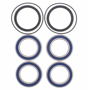 Rear Wheel Bearing Kit for Suzuki LT-R450 Quad Racer 2006-2011 by ATV City; blue bearings and black seals, 6-piece set