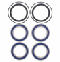 Rear Wheel Bearing Kit for Suzuki LT-R450 Quad Racer 2006-2011 by ATV City; blue bearings and black seals, 6-piece set