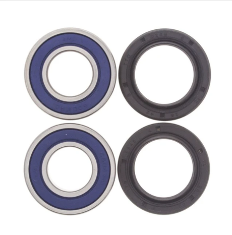 Honda wheel bearing kit by ATV City for Civic/Accord/CR-V 2000–2024; four bearings/seals, blue-ring bearings & black seals