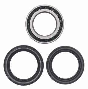 Rear wheel bearing kit, three-piece set with metal bearing and black seals