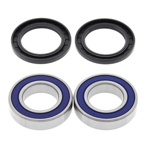Wheel bearing kit for Suzuki ATV by ATV City; includes two bearings with blue seals and two black seals.