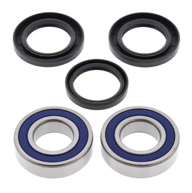 Rear wheel bearing and seal kit by ATV City for Kawasaki and Suzuki ATVs UK fitment; includes 2 bearings and 3 seals