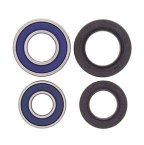 Front wheel bearing and seal kit for Yamaha Grizzly 700 (2007–2016) and Kodiak 450 (2004–2009); blue/black seals, 4 pcs