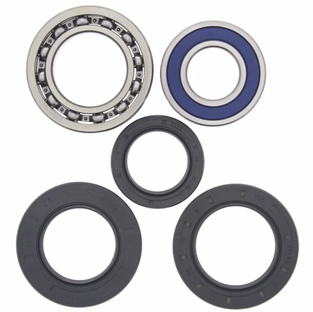 Rear wheel bearing kit for Yamaha YFM400FW Kodiak 1993-1999 ATV, 5-piece set with blue seal by ATV City