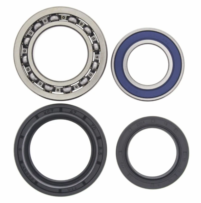 Rear wheel bearing kit, 4-piece with blue seals for Yamaha YFM400/YFM450 Kodiak ATVs (2000–2004) by ATV City