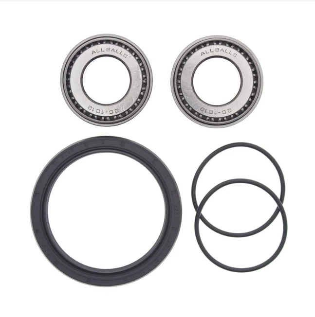 Front wheel bearing kit for Polaris ATV (4x4/6x6) by ATV City; includes two All Balls bearings, a seal, and O-rings.