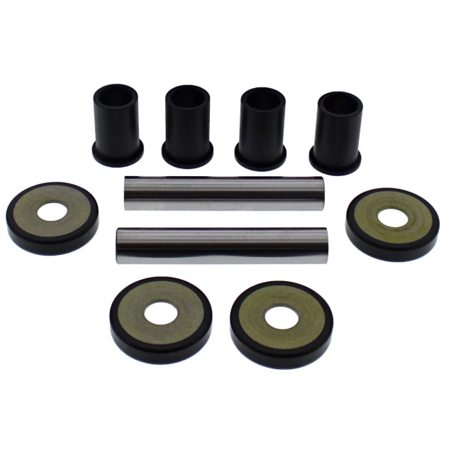 Rear Knuckle Bush Kit by ATV City for Honda TRX420FA/TRX500FA IRS 2015–2019; black bushings with silver sleeves